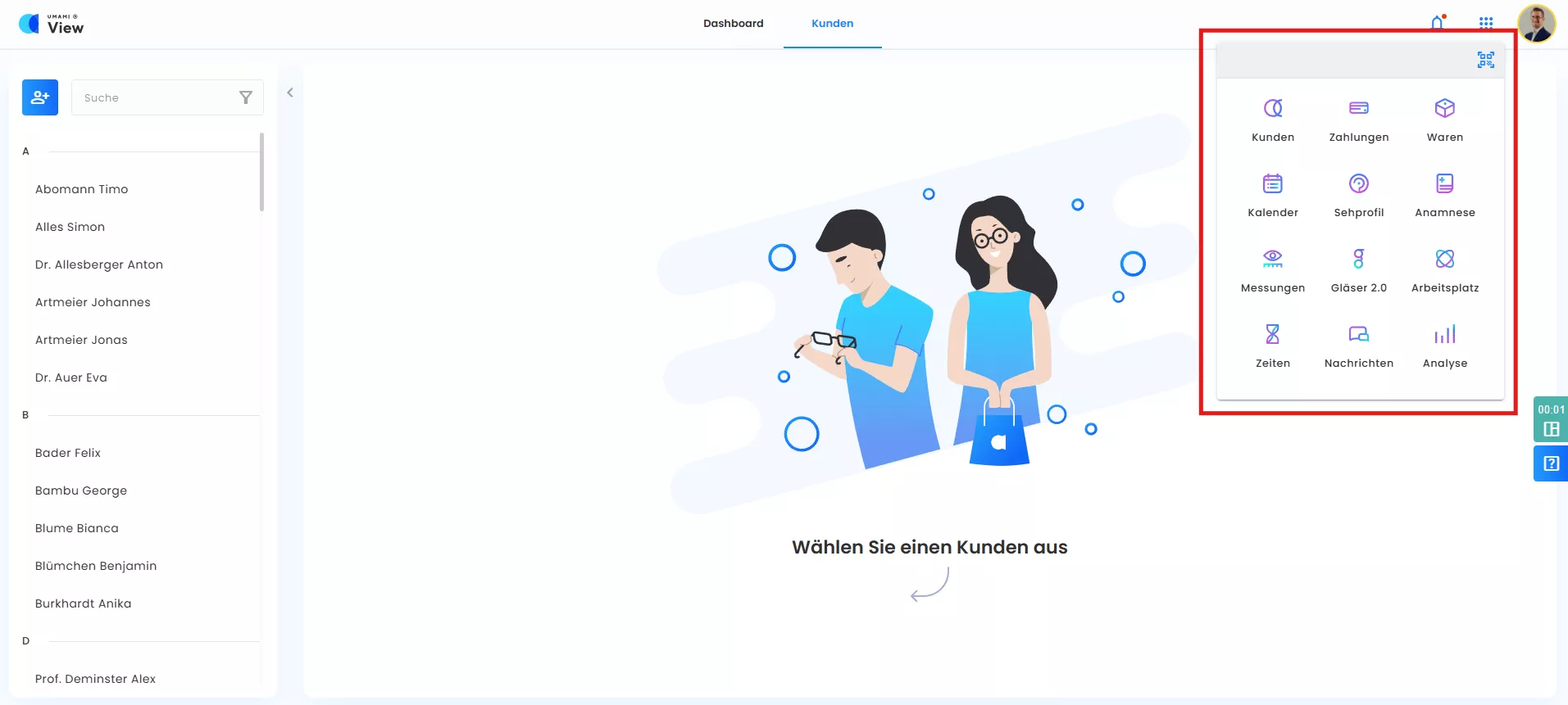 zentrales Navigation-Tool